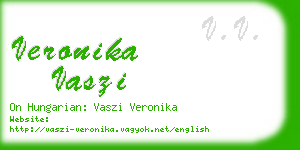 veronika vaszi business card